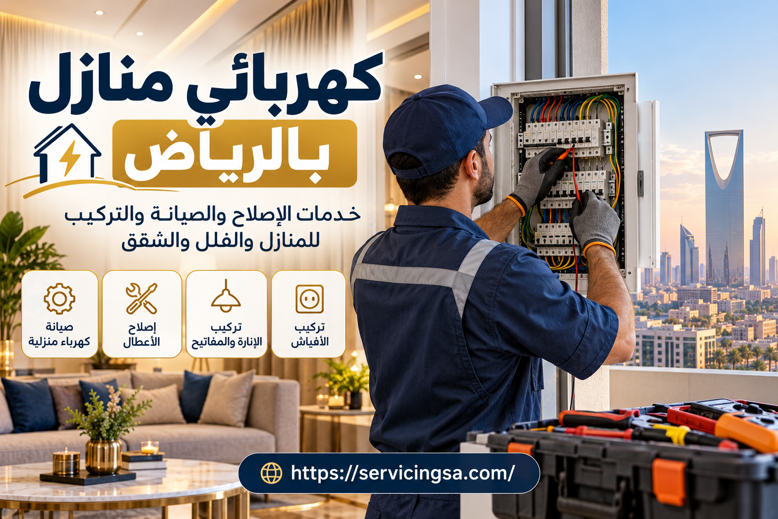 كهربائي منازل بالرياض